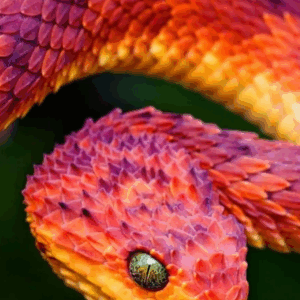red flame bush viper